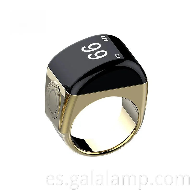 Rings Tasbih de Tasbih inteligente: mostrador de oración impermeable con pantalla OLED